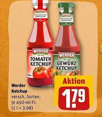 REWE Werder ketchup Angebot