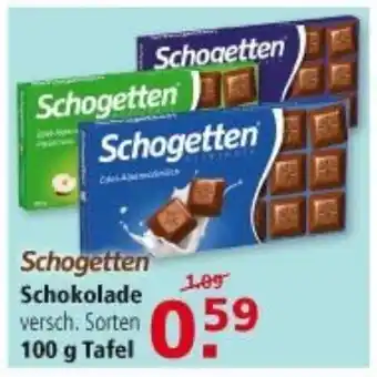 Multi Markt Schogetten Schokolade 100 g Angebot