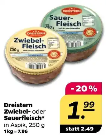 NETTO Dreistern Zwiebel oder Sauerfleisch 250 g Angebot