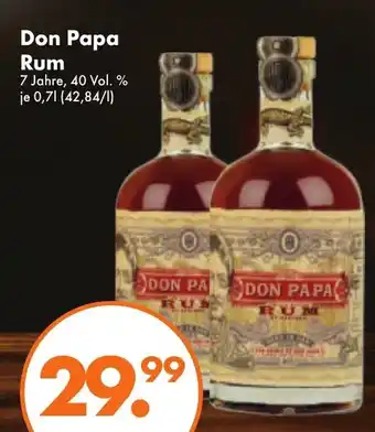 Trink und Spare Don Papa Rum 0,7L Angebot