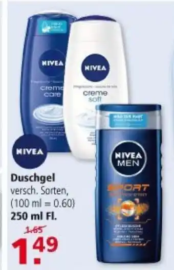 Multi Markt Nivea Duschgel 250 ml Angebot