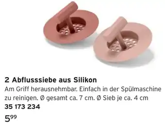 Tchibo 2 Abflusssiebe aus Silikon Angebot