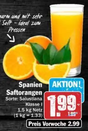 Hit Spanien Saftorangen 1,5 kg Netz Angebot