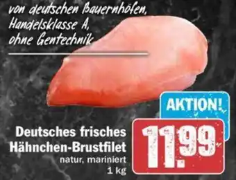 Hit Deutsches frisches Hähnchen Brustfilet 1 kg Angebot