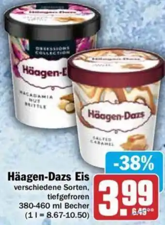 Hit Häagen Dazs Eis 380-460 ml Becher Angebot