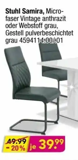 Möbel Boss Stuhl Samira Angebot