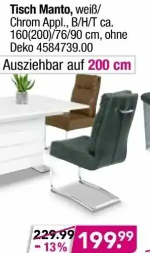 Möbel Boss Tisch Manto Angebot