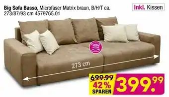 Möbel Boss Big Sofa Basso Angebot