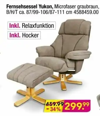 Möbel Boss Fernsehsessel Yukon Angebot