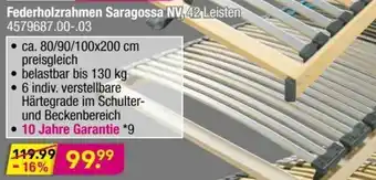 Möbel Boss Federholzrahmen Saragossa NV Angebot