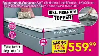 Möbel Boss Boxspringbett Vancouver Angebot