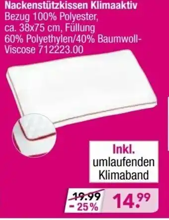 Möbel Boss Nackenstützkissen Klimaaktiv Angebot