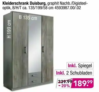 Möbel Boss Kleiderschrank Duisburg Angebot