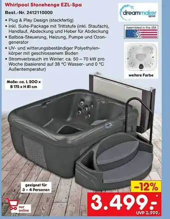 Netto Marken-Discount Dreammaker whirlpool stonehenge ezl-spa Angebot