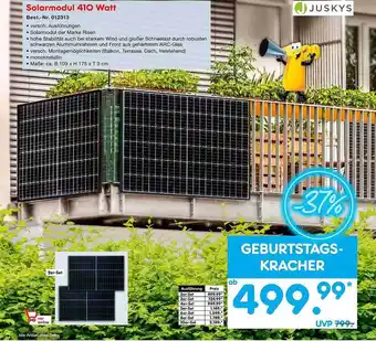 Netto Marken-Discount Juskys solarmodul 410 watt Angebot