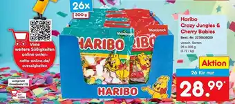 Netto Marken-Discount Haribo crazy jungles & cherry babies Angebot