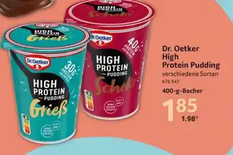 Selgros Dr. Oetker High Protein Pudding 400g Angebot