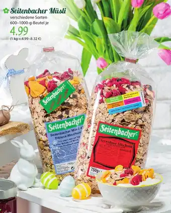 Famila Nord Ost Seitenbacher Müsli 600-1000g Beutel Angebot