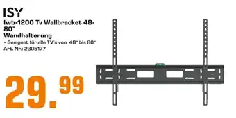 Saturn ISY Iwb 1200 Tv Wallbracket 48-80" Wandhalterung Angebot