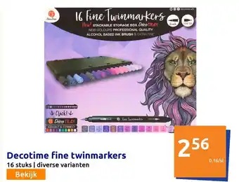 Action Decotime Fine Twinmarkers Angebot