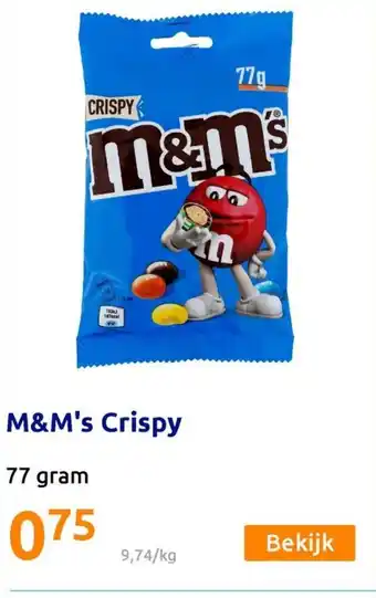 Action M&M's Crispy 77g Angebot