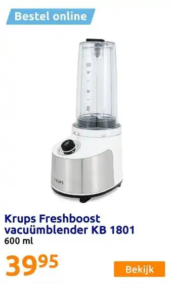 Action Krups Freshboost vacuümblender KB 1801 Angebot