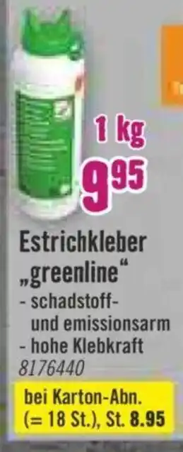 Hornbach Estrichkleber greenline Angebot