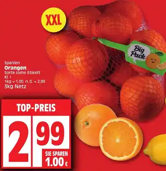 Edeka Orangen 3 kg Netz Angebot