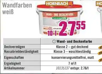 Hornbach Wand und Deckenfarbe Angebot