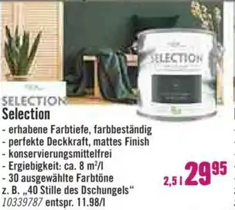 Hornbach Selection 2,5L Angebot