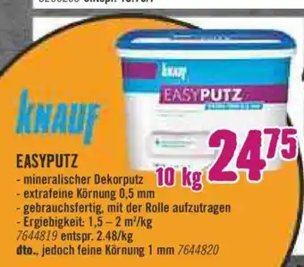 Hornbach Knauf Easyputz 10kg Angebot