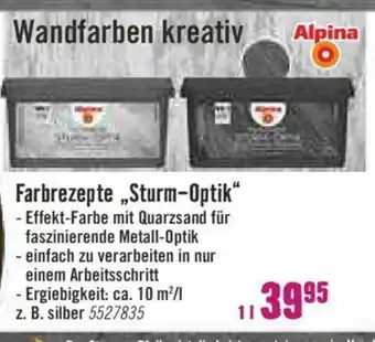 Hornbach Alpina Farbrezepte Sturm Optik 1L Angebot