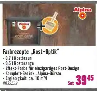 Hornbach Alpina Farbrezepte Rost Optik Angebot