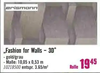 Hornbach Fashion for Walls 3D Angebot