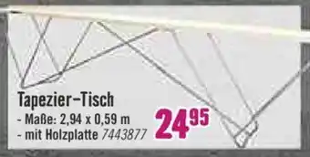 Hornbach Tapezier Tisch Angebot