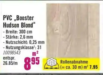 Hornbach PVC Booster Hudson Blond Angebot