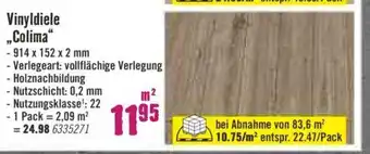 Hornbach Vinyldiele Colima Angebot