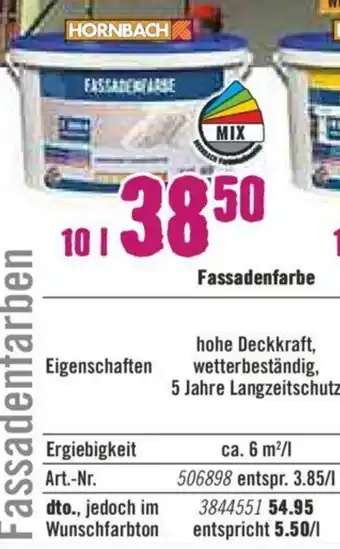 Hornbach Fassadenfarbe 10L Angebot