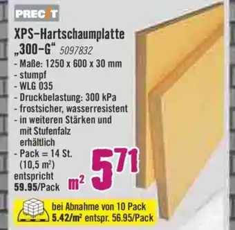 Hornbach XPS Hartschaumplatte 300 G Angebot