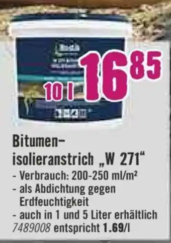 Hornbach Bitumen isolieranstrich W 271 Angebot