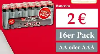 Woolworth Batterien 16er pack Angebot