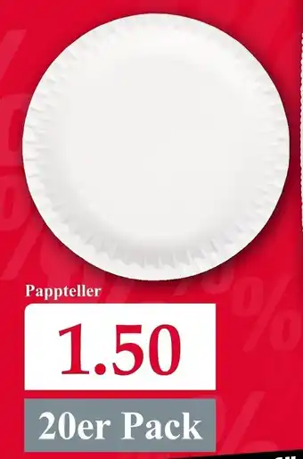 Woolworth Pappteller 20er Pack Angebot