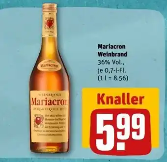 REWE Center Mariacron Weinbrand 0,7-l-Fl Angebot