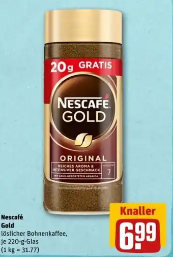 REWE Center Nescafé Gold 200 g Glas Angebot