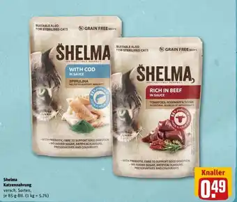 REWE Center Shelma Katzennahrung 85 g Btl, Angebot