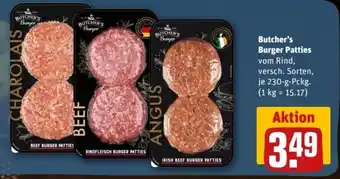 REWE Center Butcher Burger Patties 230 g Pckg. Angebot