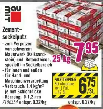 Hornbach Zementsockelputz 25kg Angebot