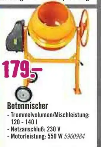 Hornbach Betonmischer Angebot