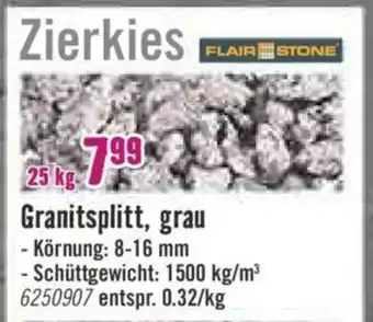 Hornbach Granittsplitt grau 25kg Angebot