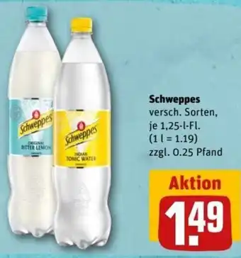 REWE Center Schweppes 1,25 L-Fl. Angebot